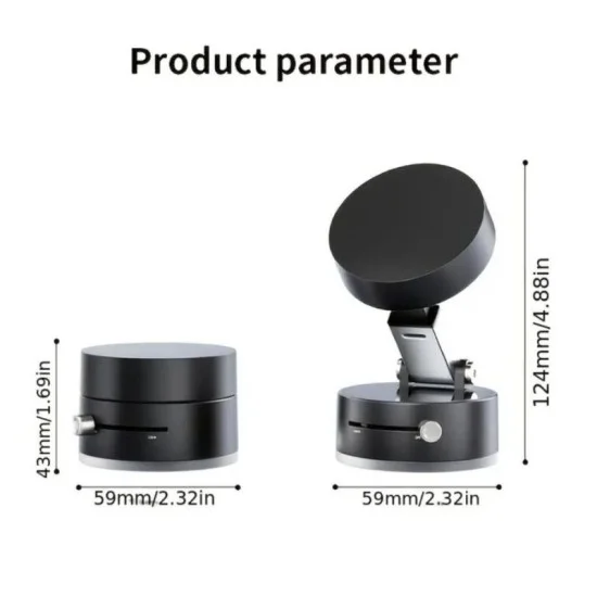 Smart Vacuum Suction Phone Holder A2 - Black